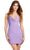 Ashley Lauren 4580 - Cowl Neckline Sequin Cocktail Dress Cocktail Dresses 0 / Orchid