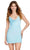 Ashley Lauren 4580 - Cowl Neckline Sequin Cocktail Dress Cocktail Dresses 0 / Sky