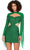 Ashley Lauren 4601 - Long Sleeve Sequin Embellished Cocktail Dress Cocktail Dresses 0 / Emerald