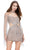 Ashley Lauren 4601 - Long Sleeve Sequin Embellished Cocktail Dress Cocktail Dresses