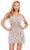 Ashley Lauren 4615 - Beaded Strapless Feather Cocktail Dress Cocktail Dresses