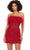 Ashley Lauren 4615 - Beaded Strapless Feather Cocktail Dress Cocktail Dresses