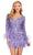 Ashley Lauren 4616 - Long Sleeve Embellished Cocktail Dress Cocktail Dresses