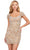 Ashley Lauren 4617 - Cap Sleeve Beaded Cocktail Dress Cocktail Dresses