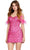 Ashley Lauren 4651 - Beaded Cocktail Dress with Feather Cocktail Dresses