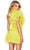 Ashley Lauren 4672 - Asymmetrical Organza Ruffle Cocktail Dress Cocktail Dresses 8 / Hot Pink