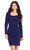 Ashley Lauren 4674 - Asymmetrical Long Sleeve Cocktail Dress Cocktail Dresses 4 / Red