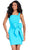 Ashley Lauren 4675 - Sleeveless Bow Detailed Cocktail Dress Cocktail Dresses 0 / Turquoise