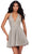 Ashley Lauren 4677 - Sleeveless Beaded Halter Cocktail Dress Cocktail Dresses 0 / Silver