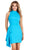 Ashley Lauren 4679 - High Neck Sleeveless Cocktail Dress Cocktail Dresses 0 / Turquoise