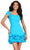 Ashley Lauren 4680 - Cap Sleeve Fitted Bodice Cocktail Dress Cocktail Dresses 00 / Turquoise