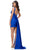 Ashley Lauren 4688 - Rhinestone Embellished V-Neck Cocktail Dress Cocktail Dresses