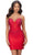 Ashley Lauren 4689 - Jersey Cocktail Dress Homecoming Dresses 00 / Red