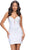 Ashley Lauren 4689 - Jersey Cocktail Dress Homecoming Dresses 00 / White