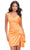 Ashley Lauren 4697 - Ruched Detail One-Shoulder Cocktail Dress Homecoming Dresses 0 / Orange