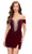 Ashley Lauren 4711 - Sheer Insert V-Neck Cocktail dress Homecoming Dresses 00 / Burgundy