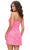 Ashley Lauren 4713 - Embroidered Wrap Bodice Cocktail Dress Homecoming Dresses