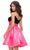 Ashley Lauren 4734 - Scoop Pleated Overskirt Cocktail Dress Homecoming Dresses