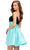 Ashley Lauren 4734 - Scoop Pleated Overskirt Cocktail Dress Homecoming Dresses