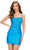 Ashley Lauren 4738 - Floral Embroidered Scoop Cocktail Dress Homecoming Dresses 00 / Turquoise