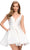 Ashley Lauren 4781 - Back Bow Sleeveless Cocktail Dress Homecoming Dresses 00 / White