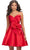 Ashley Lauren 4783 - Sweetheart Strapless Cocktail Dress Homecoming Dresses 0 / Red