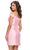 Ashley Lauren 4784 - Floral Appliqued Straight Neckline Cocktail Dress Homecoming Dresses