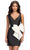 Ashley Lauren 4785 - Wide Strap Bow Accent Cocktail Dress Homecoming Dresses 00 / Black