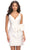 Ashley Lauren 4785 - Wide Strap Bow Accent Cocktail Dress Homecoming Dresses 00 / White