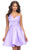 Ashley Lauren 4786 - One Shoulder Pleated Skirt Cocktail Dress Homecoming Dresses 00 / Orchid