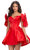 Ashley Lauren 4788 - Bow Accent Sweetheart Cocktail Dress Homecoming Dresses 0 / Red