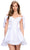 Ashley Lauren 4788 - Bow Accent Sweetheart Cocktail Dress Homecoming Dresses 0 / White