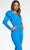 Ashley Lauren - Puff Sleeve Jumpsuit 11120 - 1 pc Blue In Size 8 Available Formal Pantsuits 8 / Blue