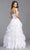 Trevi Collection Bridal - LH039 Straight Neck Layered Soft Tulle Dress Wedding Dresses