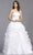 Trevi Collection Bridal - LH039 Straight Neck Layered Soft Tulle Dress Wedding Dresses XXS / White