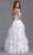 Trevi Collection Bridal - LH040 Strapless Ruffled A-Line Bridal Gown Wedding Dresses