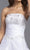 Trevi Collection Bridal - LH040 Strapless Ruffled A-Line Bridal Gown Wedding Dresses