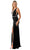 Aspeed Design D499 - Beaded Trim V-Neck Evening Gown Special Occasion Dress