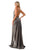 Aspeed Design D609 - Cowl Neck Metallic Glitter Evening Gown Special Occasion Dress