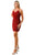 Aspeed Design D626 - Allover Sequin V-Neck Cocktail Dress Special Occasion Dress