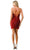 Aspeed Design D626 - Allover Sequin V-Neck Cocktail Dress Special Occasion Dress