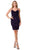 Aspeed Design D626 - Allover Sequin V-Neck Cocktail Dress Special Occasion Dress XS / Purple