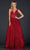 Trevi Collection - L2149 Beaded V Neck A-Line Gown Prom Dresses