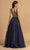 Trevi Collection - L2149 Beaded V Neck A-Line Gown Prom Dresses