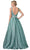 Trevi Collection - L2200 Sleeveless Pleated Glitter A-Line Dress Prom Dresses