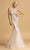 Aspeed Design - L2205 Plunging V-Neck Sleeveless Prom Dress Evening Dresses XS / Nude