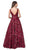 Trevi Collection - L2237 Embellished Chiffon Lace A-Line Gown Special Occasion Dress