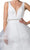 Trevi Collection - L2296 Deep V-Neck Tiered A-Line Dress Prom Dresses