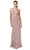 Trevi Collection - L2374 Embroidered Sheath Evening Dress Evening Dresses XXS / Rose Gold