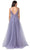 Trevi Collection - L2390 Illusion V-Neck A-Line Evening Dress Evening Dresses